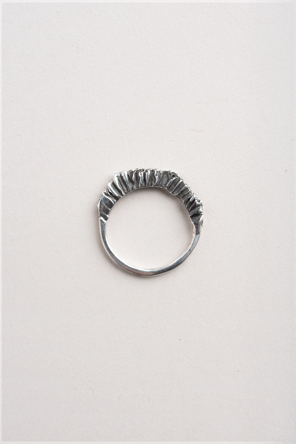 Bague bord de Coquillage dentelé