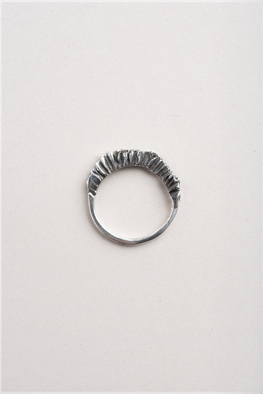 Bague bord de Coquillage dentelé