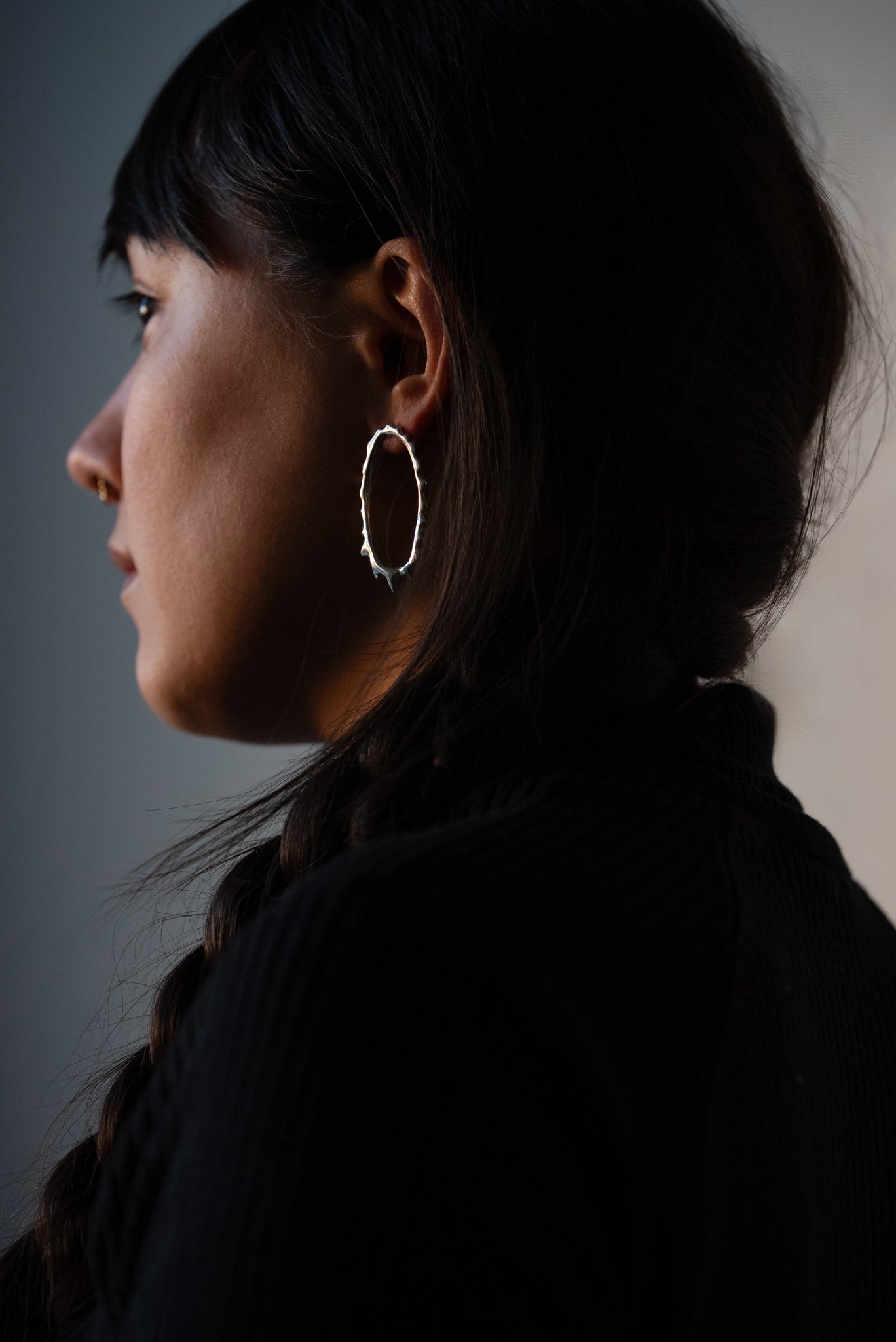 Boucles d'oreilles Éclipse distorsionée